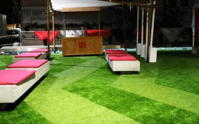 Césped Artificial en la decoración de eventos y bodas